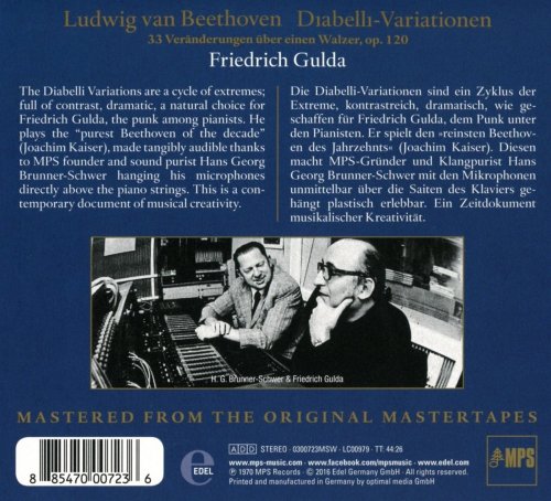 Friedrich Gulda - Diabelli-Variationen (2016) [Hi-Res]