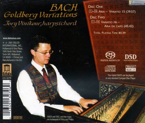 Jory Vinikour - Bach: Goldberg Variations (2001) [SACD]