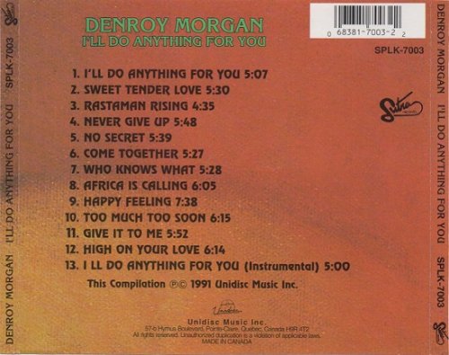 Denroy Morgan - I'll Do Anything For You (Reissue) (1981/1991)