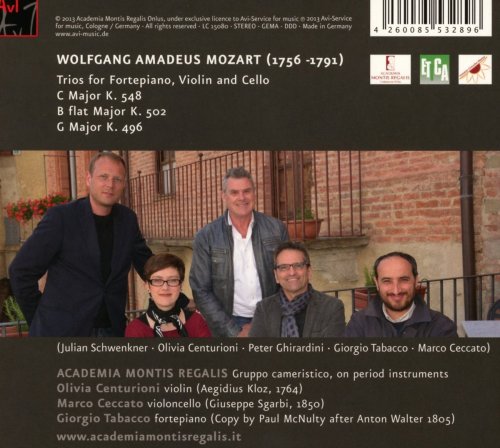 Olivia Centurioni, Marco Ceccato, Giorgio Tabacco - W.A. Mozart: Piano Trios, K. 548 & 502 & 496 (2013)