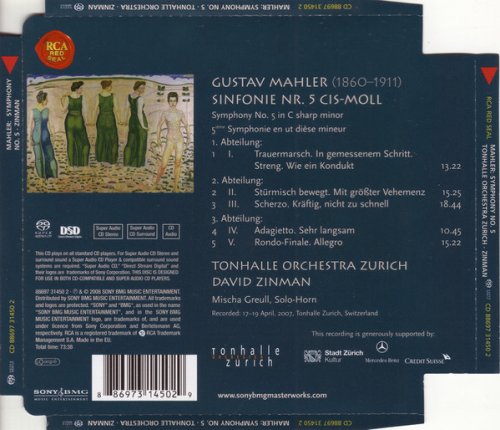 Zurich Tonhalle Orchestra, David Zinman - Mahler: Symphony No 5 (2008) [SACD]