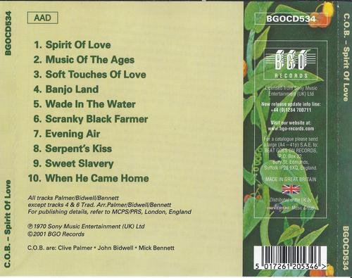 C.O.B. - Spirit of Love (2001) CD-Rip