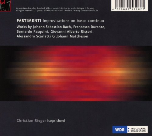 Christian Rieger - Partimenti: Improvisations on Basso Continuo (2013)