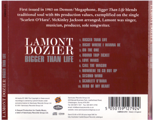 Lamont Dozier - Bigger Than Life (1983) [2001]