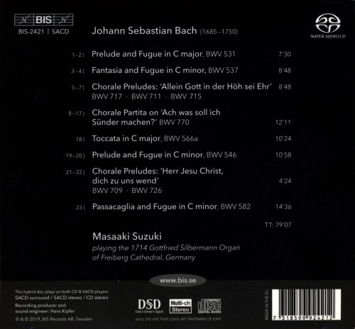 Masaaki Suzuki - Bach: Organ Works, Vol. 3 (2019) CD-Rip