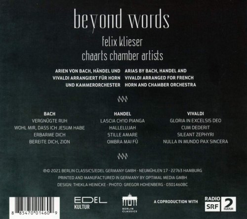 Felix Klieser & CHAARTS Chamber Artists - Baroque Arias for Horn (Beyond Words) (2021) [Hi-Res]