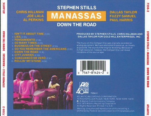 Stephen Stills-Manassas - Down The Road (1990)