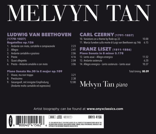 Melvyn Tan - Beethoven, Czerny & Liszt: Master & Pupil (2016)