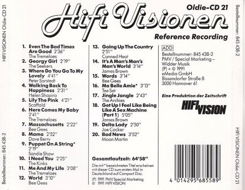 Various Artist - Hifi Visionen Oldie-CD 21 (Reference Recording) (Remastered) (1991)