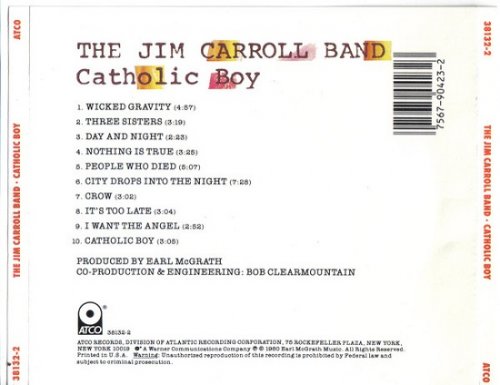 The Jim Carroll Band - Catholic Boy (Reissue) (1980/1989)