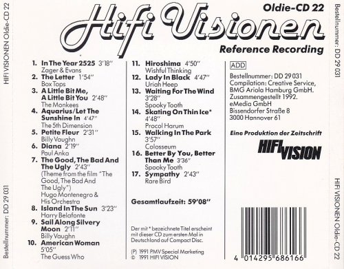 Various Artist - Hifi Visionen Oldie-CD 22 (Reference Recording) (Remastered) (1991)