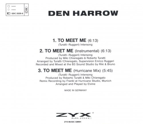 Den Harrow - To Meet Me (Maxi CD Single) (1993)