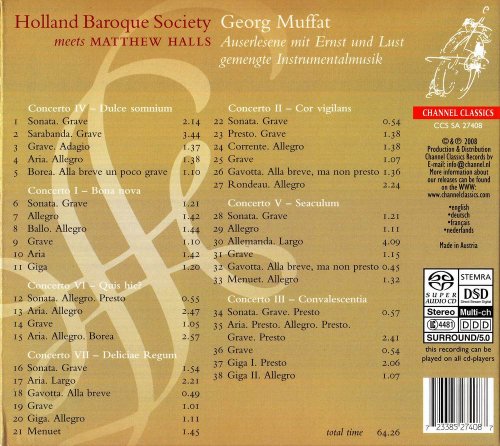 Holland Baroque Society, Matthew Halls - Muffat: Instrumental Music (2008) [SACD]