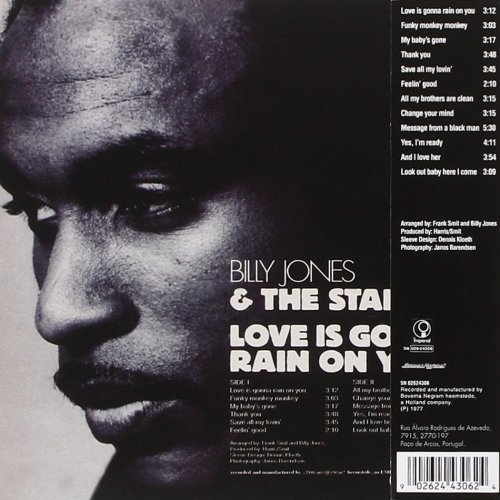 Billy Jones & The Stars - Love Is Gonna Rain on You (Reissue) (1970/2009)