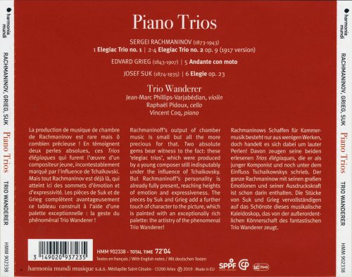 Trio Wanderer - Rachmaninov: Piano Trios (2019) CD-Rip