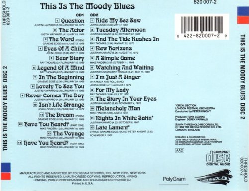 The Moody Blues - This Is The Moody Blues (Reissue) (1974/1989)