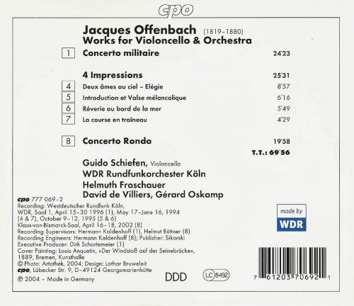 Guido Schiefen - Offenbach: Cello Concertos (2005)
