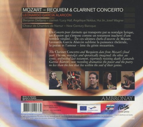 New Century Baroque Orchestra, Choeur de Chambre de Namur, Leonardo García Alarcón - Mozart: Requiem & Clarinet Concerto (2013) [Hi-Res]