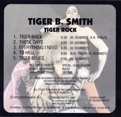 Tiger B. Smith - Tiger Rock (Reissue) (1972/1997)