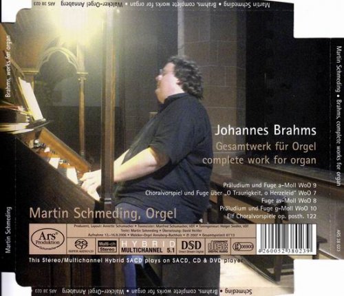 Martin Schmeding - Brahms: Organ Works (2007) [SACD]
