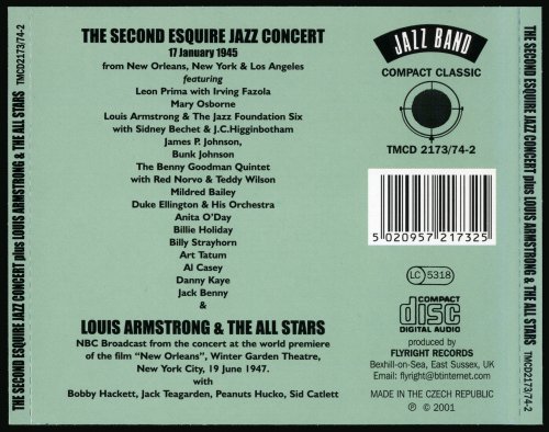 VA - The Second Esquire Jazz Concert, 17 January 1945 (w/ Louis Armstrong, Benny Goodman, Duke Ellington et al.) (2001)