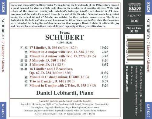 Daniel Lebhardt - Schubert: Ländler, Minuets & Écossaises (2021) [Hi-Res]