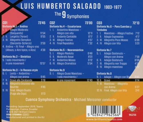 Cuenca Symphony Orchestra & Michael Meissner - Salgado: The 9 Symphonies (2021)