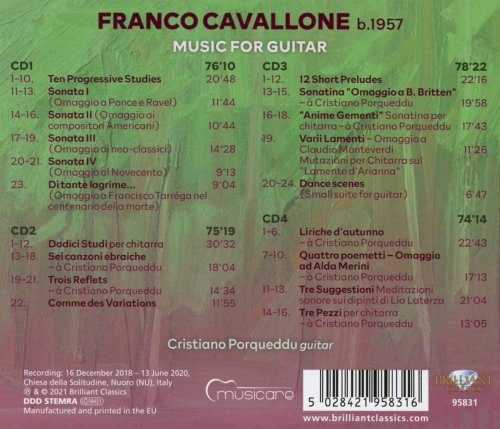 Cristiano Porqueddu - Cavallone: Music for Guitar (2021)