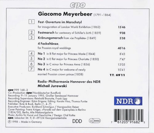 Michail Jurowski - Giacomo Meyerbeer: Music for Festive Occasions (1998) CD-Rip