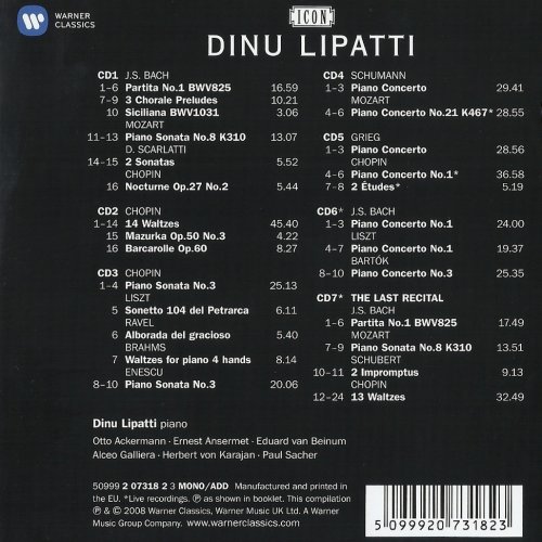 Dinu Lipatti - The Master Pianist (2008)