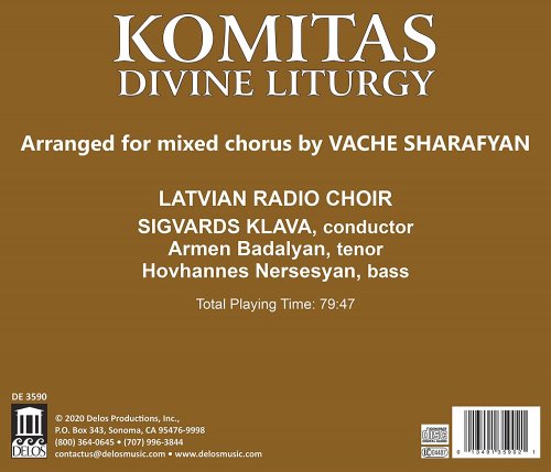 Latvian Radio Choir, Sigvards Klava - Komitas: Divine Liturgy (2020) CD-Rip