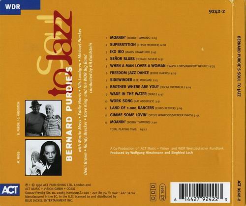 Bernard Purdie - Soul To Jazz (1996) 320 kbps+CD Rip
