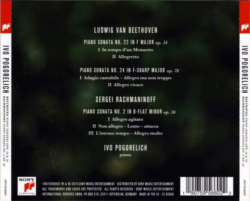 Ivo Pogorelich - Beethoven: Piano Sonatas Opp. 54 & 78 - Rachmaninoff: Piano Sonata No. 2 Op. 36 (2019) CD-Rip