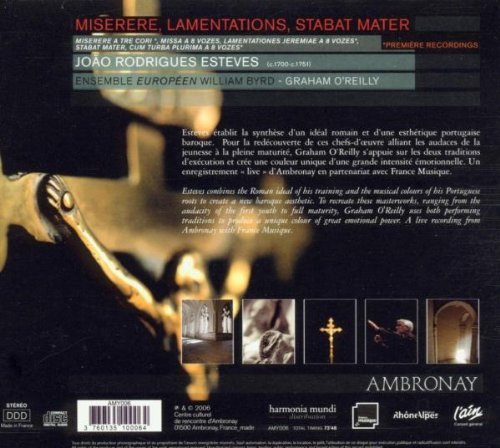 Ensemble européen William Byrd, Graham O'Reilly - Miserere, Lamentations, Stabat Mater (2006) [Hi-Res]