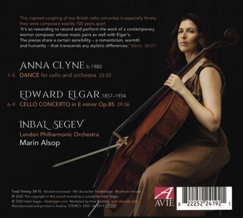 Inbal Segev, London Philharmonic Orchestra & Marin Alsop - Anna Clyne: DANCE - Edward Elgar: Cello Concerto (2020) [CD-Rip]