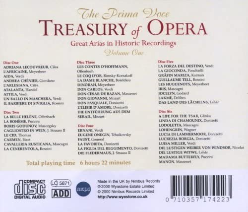 VA - The Prima Voce: Treasury of Opera, Vol. 1 (2000)