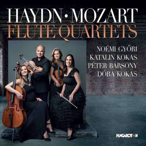Noémi Győri, Katalin Kokas, Péter Bársony, Dóra Kokas - Haydn & Mozart: Flute Quartets (2021) [Hi-Res]