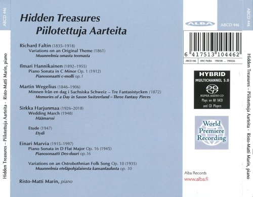 Risto-Matti Marin - Hidden Treasures: Romantic Finnish Piano Music (2019) CD-Rip