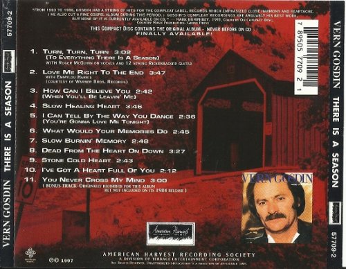 Vern Gosdin - There Is A Season (Reissue) (1984/1997)