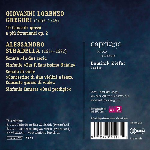 Capriccio Barockorchester & Dominik Kiefer - Stradella & Gregori: Sinfonias & Concerti grossi (2021)