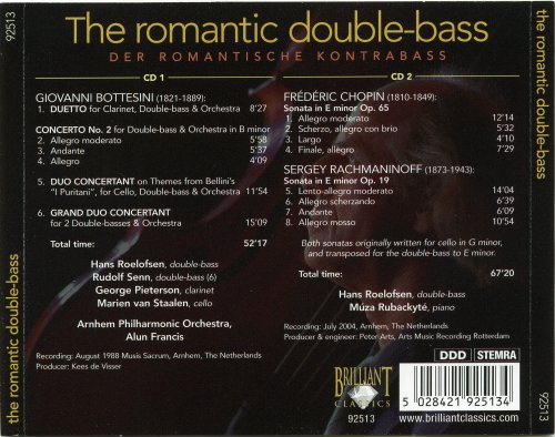 Hans Roelofsen - The Romantic Double-Bass: Bottesini, Chopin, Rachmaninoff (2006) CD-Rip