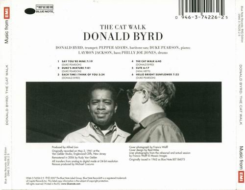 Donald Byrd - The Cat Walk (1962) {RVG Edition} 320 kbps+CD Rip