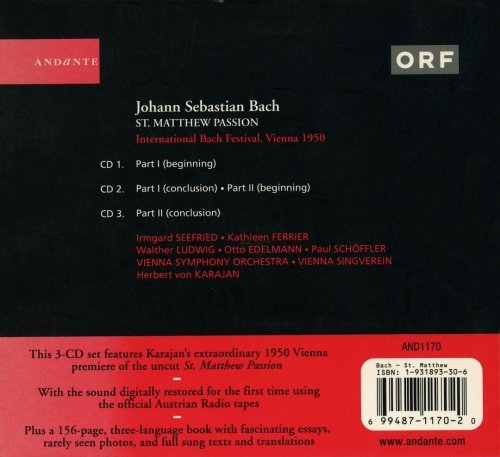 Herbert von Karajan - J.S.Bach: St. Matthew Passion (2003)