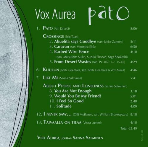 Sanna Salminen, Vox Aurea - Pato (2021) [CD-Rip]