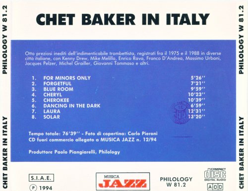 Chet Baker - Chet Baker In Italy (1994)
