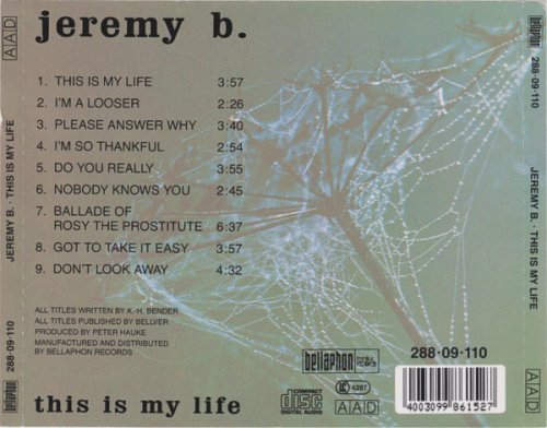 Jeremy B. - This Is My Life (Reissue) (1972/1993)