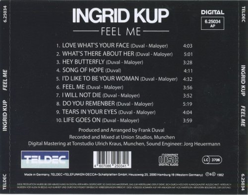 Ingrid Kup - Feel Me (1982) [2020]