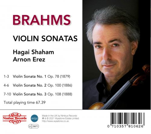 Hagai Shaham - Brahms: Violin Sonatas (2021)