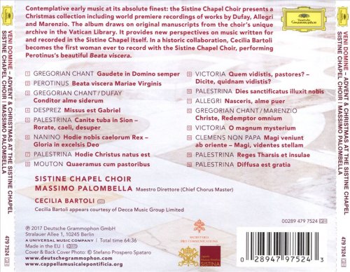 Massimo Palombella & Sistine Chapel Choir - Veni Domine: Advent & Christmas At The Sistine Chapel (2017) [Hi-Res]