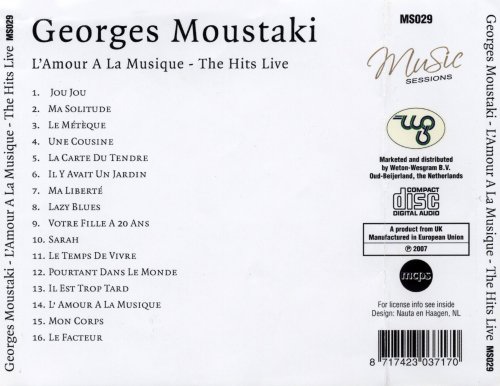 Georges Moustaki - L'Amour A La  Musique: The Hits Live (2007)